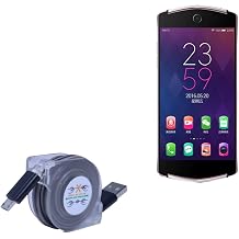 BoxWave Cable Compatible with Meitu V4 - miniSync, Retractable, Portable Sync Cable