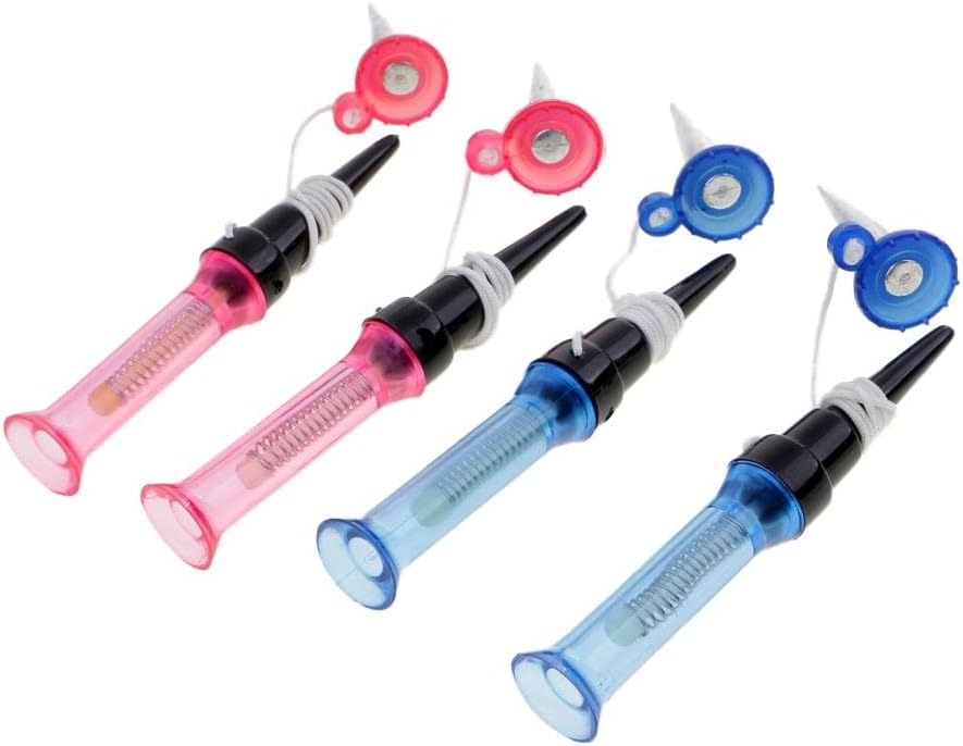 4 Packs Flexible Plastic Spring Golf Tees Set | Reduce Impact for Longer Distance | Great Golf Accessory for Golfer Training | Indoor and Outdoor Use | Pink and Blue Colors, as described