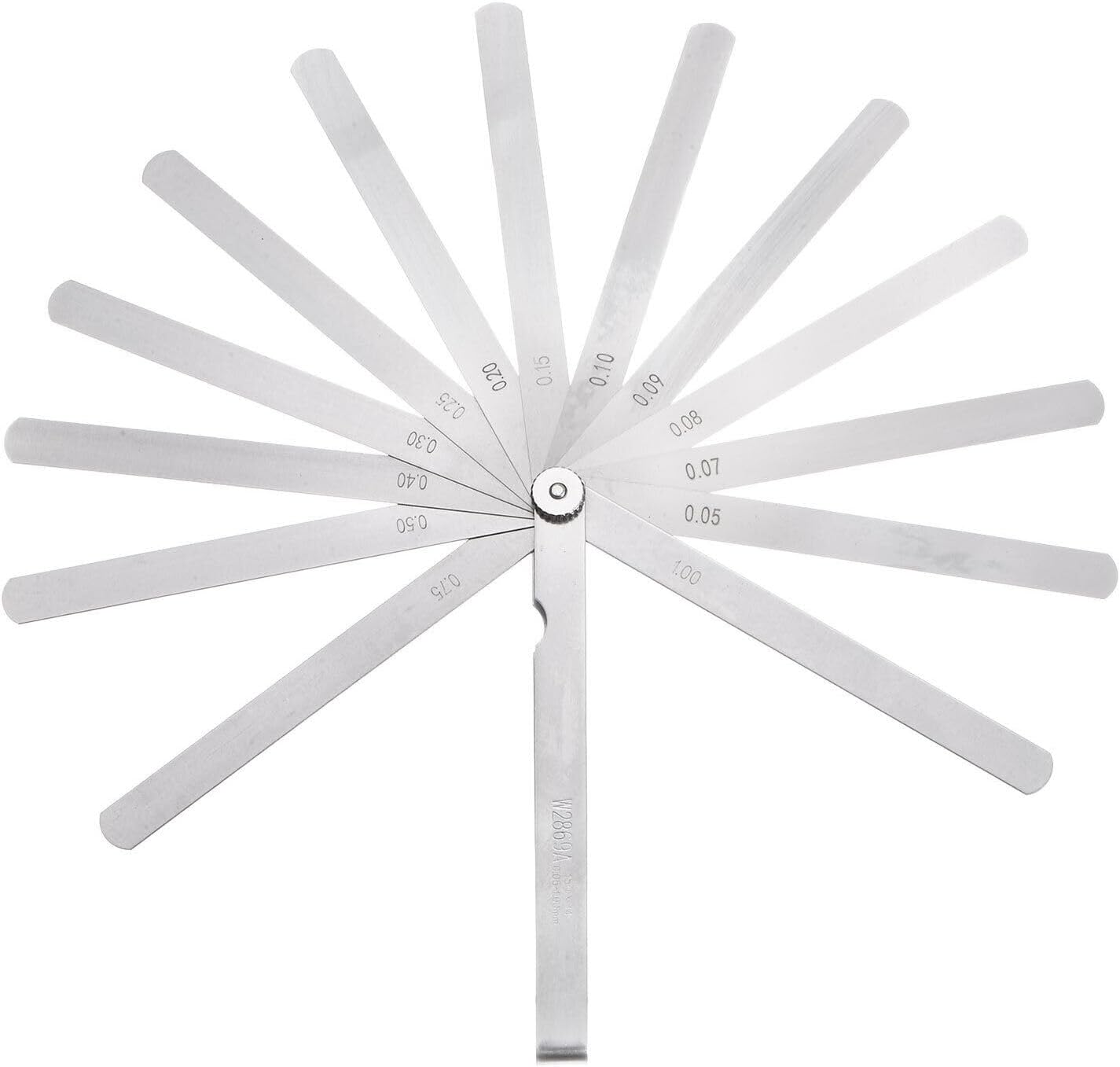 Toolparts And Accessories 150x13mm Metric Thickness Gauges 14pcs Blade Feeler Gauge 0.05-1mm Range (#CN#130824-05312)