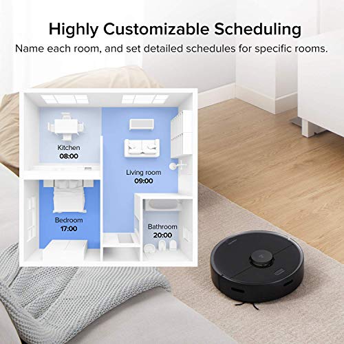 Image of roborock S4 Max Robot Vacuum with Lidar Navigation, 2000Pa Strong Suction, Multi-Level Mapping, No-go Zones, Ideal for Carpets and Pets Robotic Vacuum(Renewed)