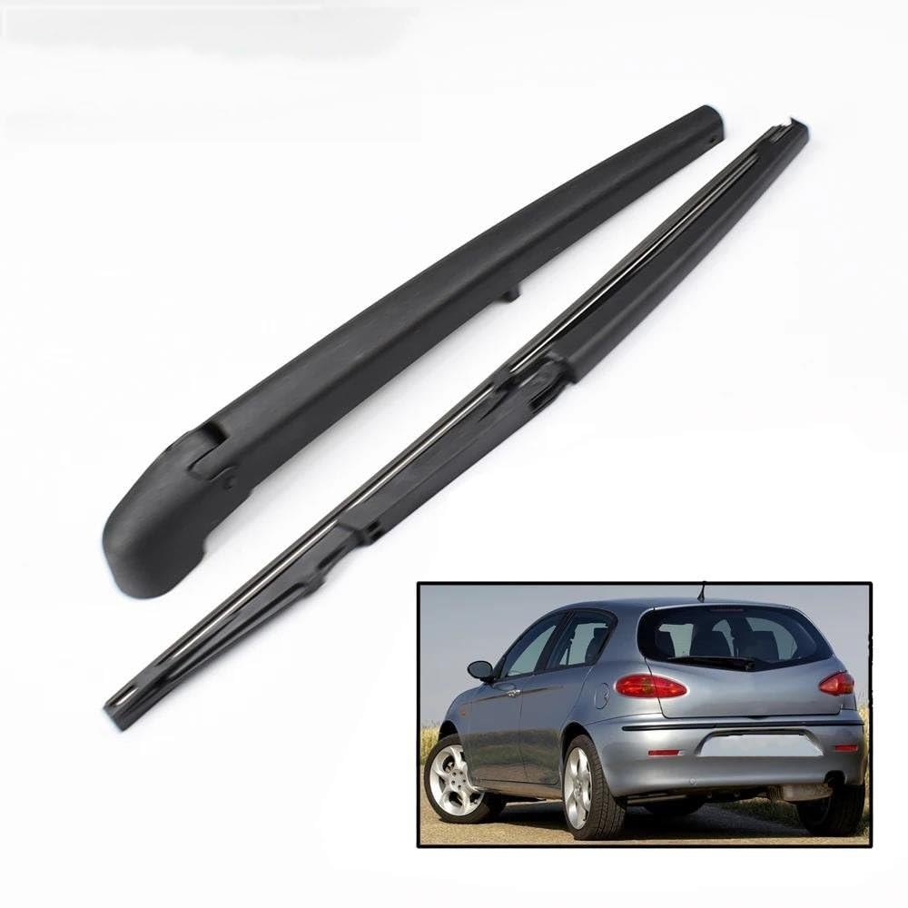 Escobilla de limpiaparabrisas trasera Juego de brazos de limpiaparabrisas traseros de 13" para Alfa para Romeo 147 2000-2005, parabrisas, portón trasero, ventana, cepillo para lluvia escobillas de lim