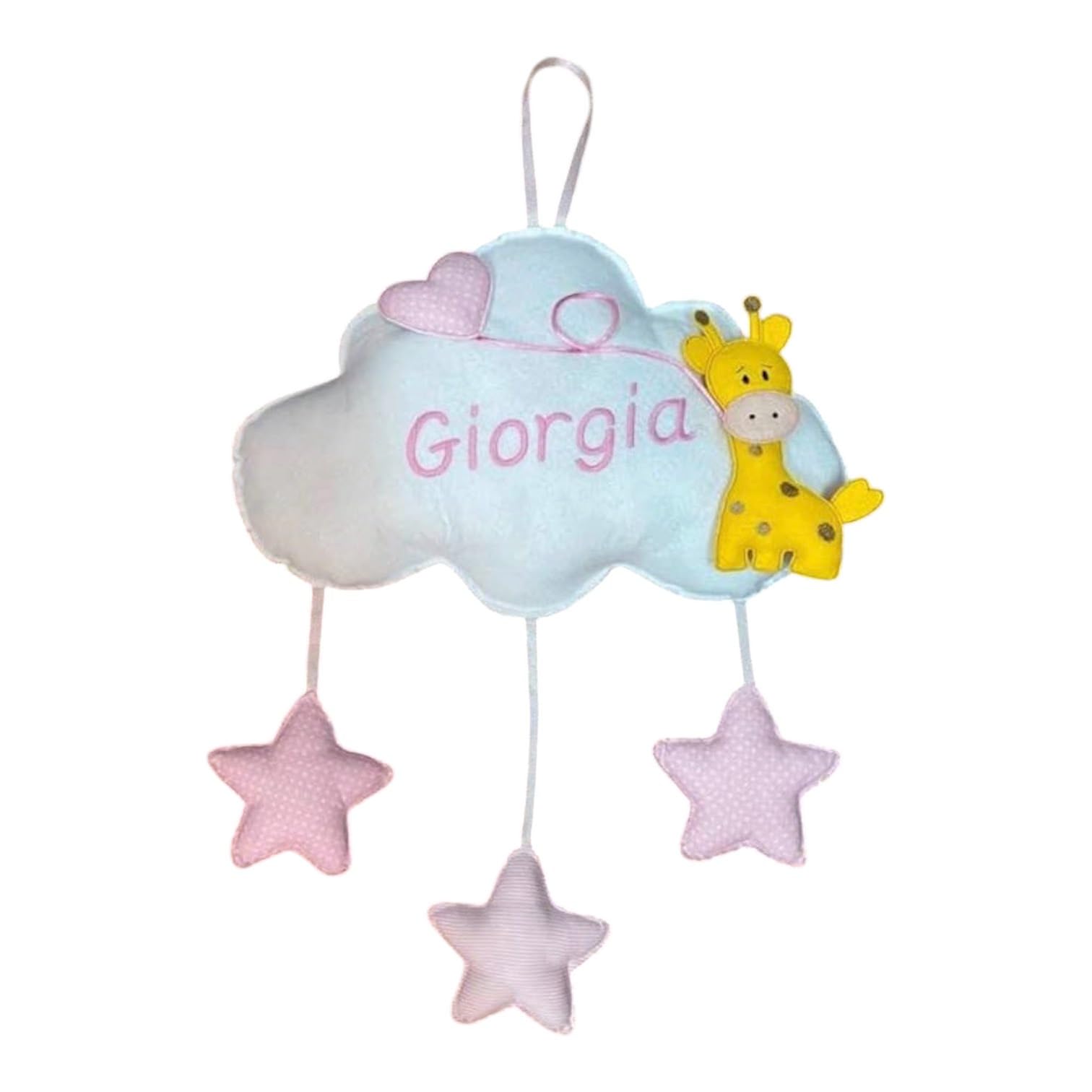 Fiocco Nascita Nuvola Personalizzato con Giraffa e Stelle Pendenti - Coccarda nascita con nome - Colore Ricamo Azzurro o Rosa - Fiocco nascita bimba o bimbo - Made in Italy - Handmade - Pri Frog