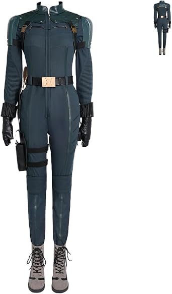 Yelena Belova Cosplay Costume New Bodysuit Deluxe Combat Suit Black Hero Full Set for Halloween Party