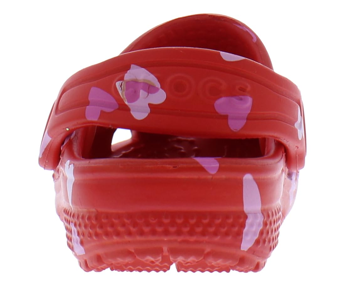 Crocs Classic VDay Clog T, Zoccoli Unisex - Bambini e Ragazzi, Cherry Red, 27/28 EU
