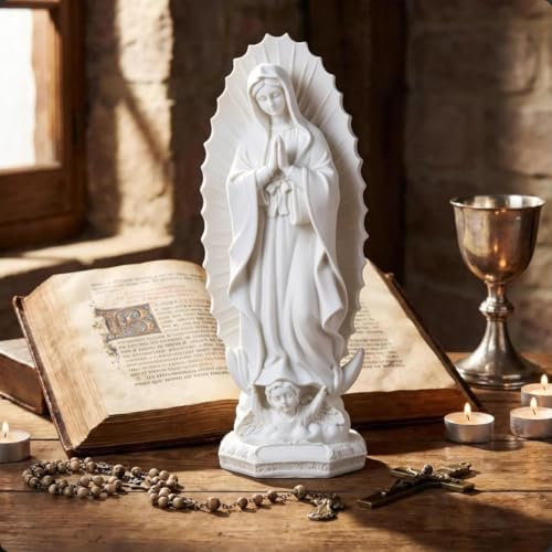 Estatua religiosa Virgen de Guadalupe 30 cm resina miniatura 6
