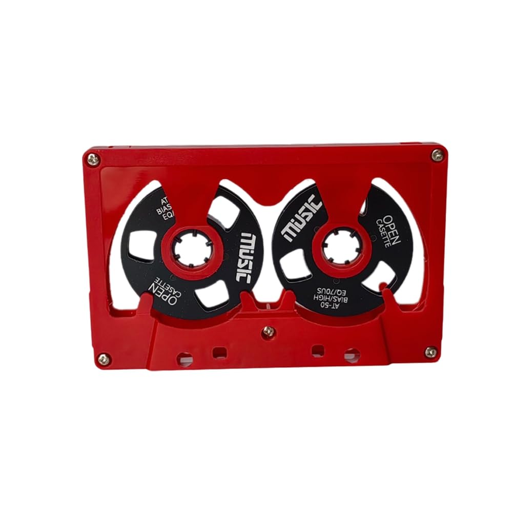 Ijsdnvjndx As Shown Double Sided Metal Reel 50 Minutes Blank Cassette Reel To Reel Sound Recording Tape Audio Hollow Case