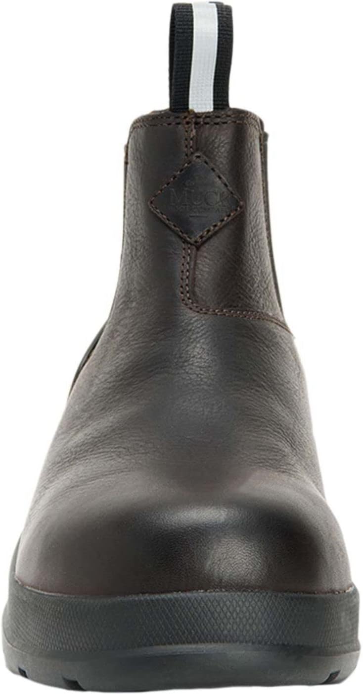 MUCK Men's Chore Farm Leather Comp Toe Chelsea Boot
