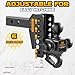 Mmtowus Adjustable Trailer Hitch - Drop Hitch -Tri Ball Mount with Hook (1-7/8'', 2''&2-5/16''), Fits 2-Inch Receiver, 6'' Drop/Rise 12,500 LBS GTW Tow Hitch, 3 Ball Hitches for Trucks, RV, Camper etc