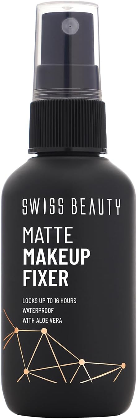 Swiss Beauty Matte Makeup Fixer | 16 Hours Matte Finish | With Vitamin E and Aloe Vera | Waterproof | 70ml