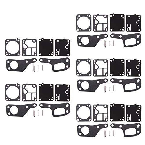 LOVIVER 5 x ZAMA M1-M7 CARBURETOR REBUILD KIT CHAINSAW MINI MAC 110 120 130 140 CARB KIT