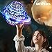 HUHUJIA 2025 Upgraded Flying Orb Ball Toy - Cosmic Globe Boomerang Hover Spinner with Dazzling Lights, Hand Drone Orbit, Cool Outdoor Gift for Boys, Girls, Teens Ages 14+ Year Old (Blue)