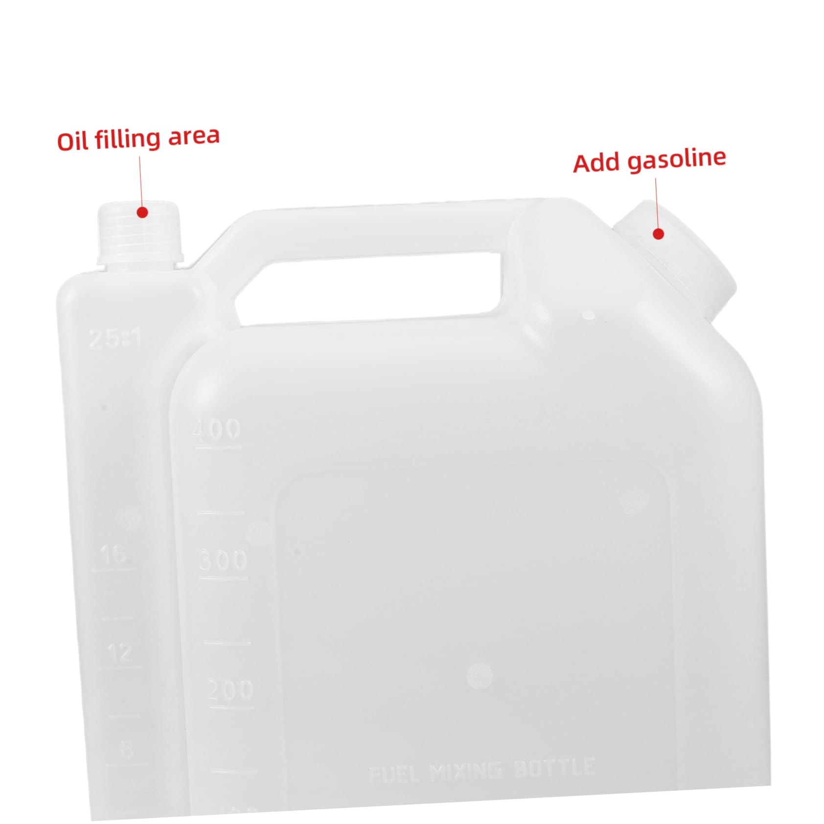 Uonlytech 3piezas Botella Mezcladora De Para Motosierra Para Mezclas De Gasolina y Diseño y Alta Capacidad Fabricada Duradero Herramienta Esencial Para Motores De