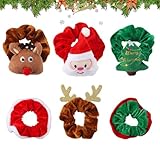 CIYIN 6 Pièces Chouchou de Noël, Elastique Cheveux, Chouchous Cheveux...