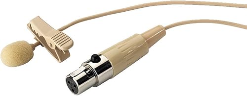 MONACOR ECM-501L SK Elektret-Krawattenmikrofon beige