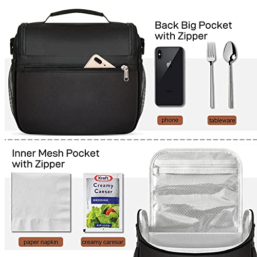 Buringer Homespon Insulated Lunch Bag For Women Reusable Lunch Box Cute Cooler Tote With Adjustable Shoulder Strap For Work Picnic Or Travel #TOP3