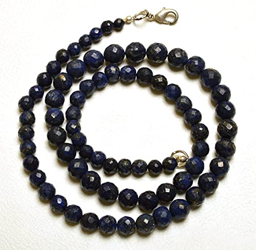 Perles de lapis-lazuli naturel de 5 à 8 mm pour création de bijoux et collier fait main