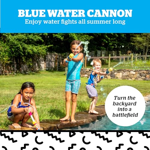 BigMouth Inc. Water Shooter Cannon, Long Range Soaker Sniper Squirt Gun, Super Fun Summer Pool Toy for Kids - Blue