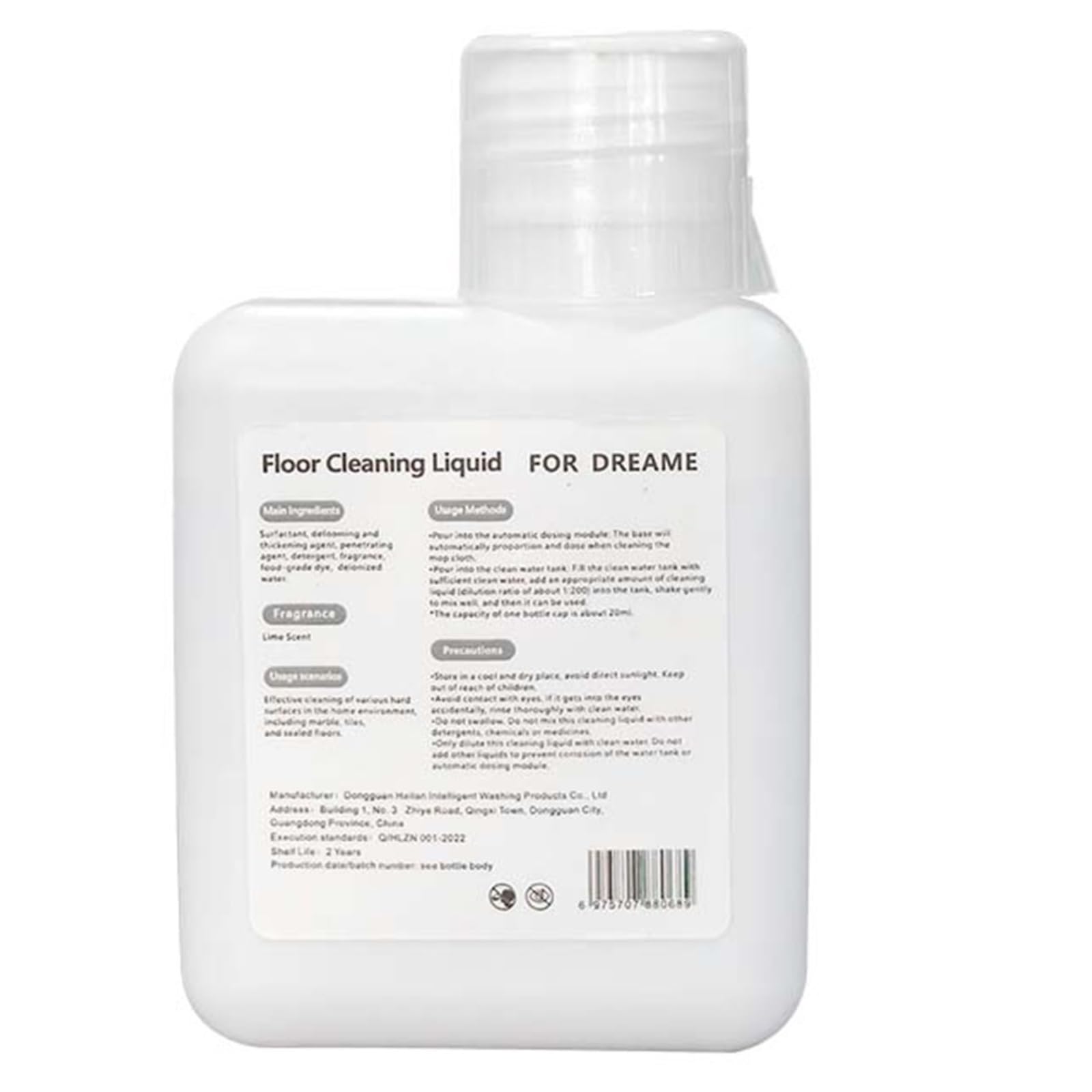 Limpiador de suelos con aroma a lima (200 ml) - Compatible con lavadoras verticales y fregonas robot Dreame(3 bottle)