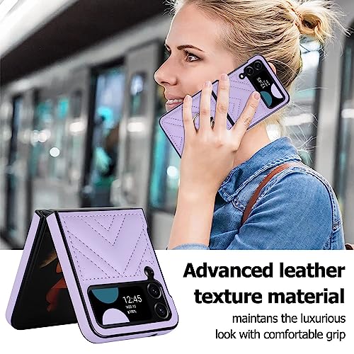 Coque Samsung Galaxy Z Flip3 de luxe diamant 3D marron, le cadeau chic idéal