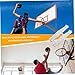 XJKLBYQ Basketball Net with 12 Loops Waterproof Anti Whip Basketball Hoop Net Replacement 2PCS White, Basketball Net