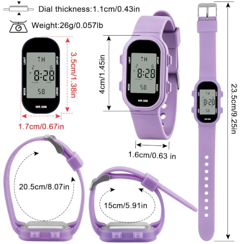 Image of Juboos Kids Watch Digital Waterproof Wristwatch for Boys Girls Age 7-16