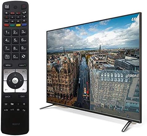 New RC5117 Replacement Hitachi TV Remote for Hitachi Telefunken Bush Luxor Digihome Celcus JVC TV Remote Control - NO SETUP REQUIRED