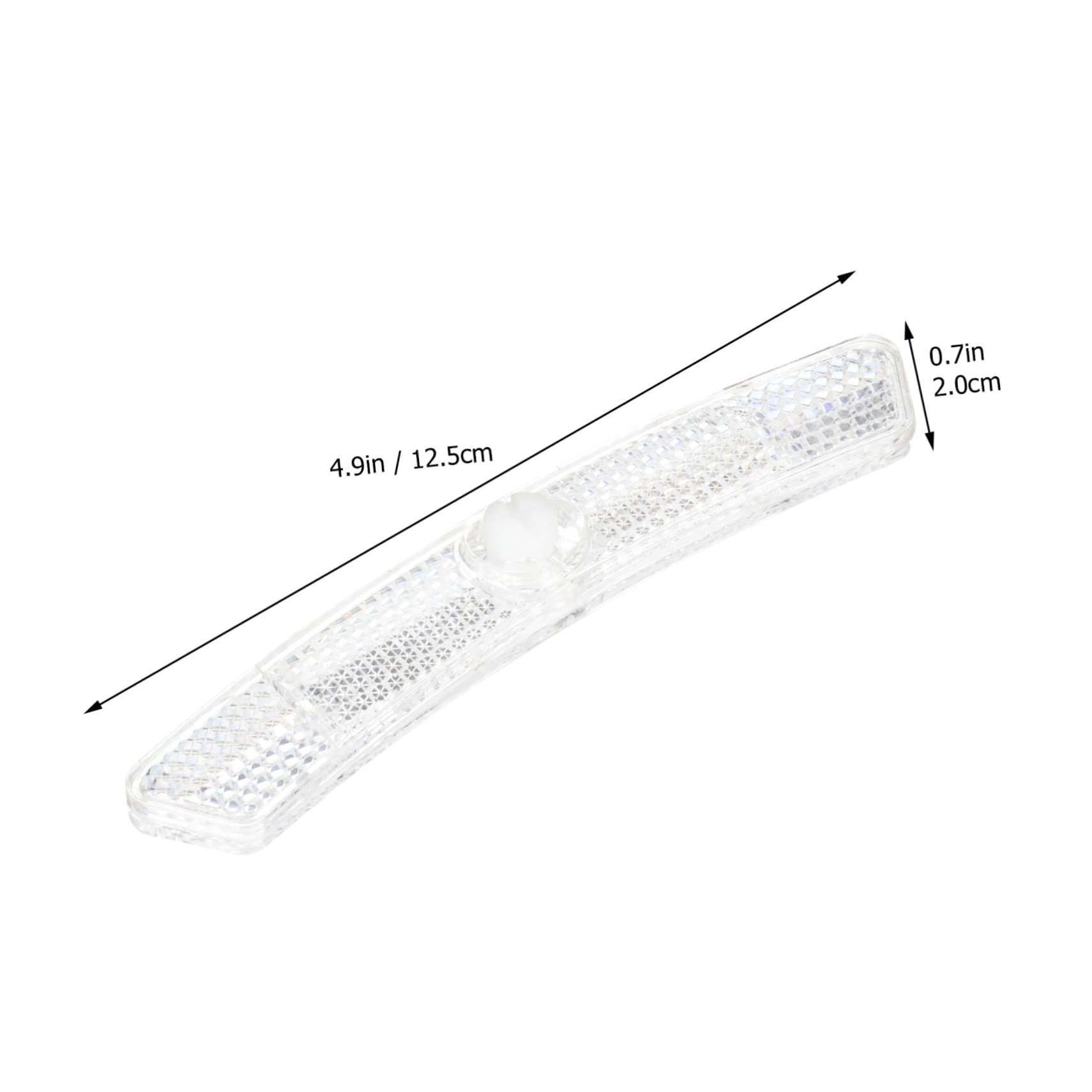 Hemoton 20Pcs Portable Reflective Signs for Bicycles Compact Warning Bike Reflectors for Enhanced Night Visibility Easy to Install Reflective Wheel Accessories