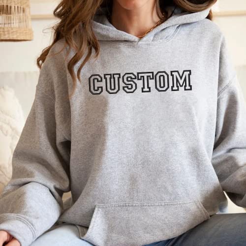 Godmerch Custom Embroidered Sweatshirts Design Your Own, Custom Crewneck Sweatshirt, Personalized Sweatshirts For Women, Add Your Own Custom Text, Custom Embroidered Hoodie, Mothers Day, Christmas #TOP6