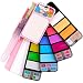 Sunshilor Travel Watercolor Paint Set - 18 Pastel Watercolors with Brush, Foldable Portable Water Color Field Sketch Kit for Outdoor Painting