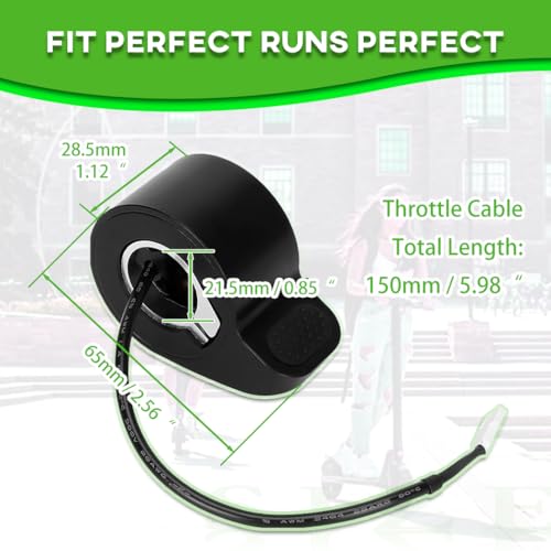 Image of GXL V2 Thumb Throttle Accelerator for Gotrax Electric Scooter Apex LE XL Pro 2 Wheels Vehicle Accelerator Speed Control Replacement for Gotrax E-Scooter Controller Parts with 3 Pin Female Connector