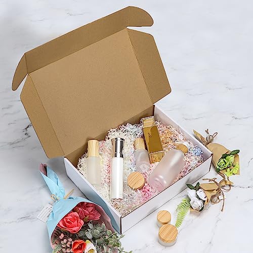 Image of RLAVBL 12x9x3 Inches Shipping Boxes Set of 50, White Small Corrugated Cardboard Box, Mailer Boxes for Packing Small Business