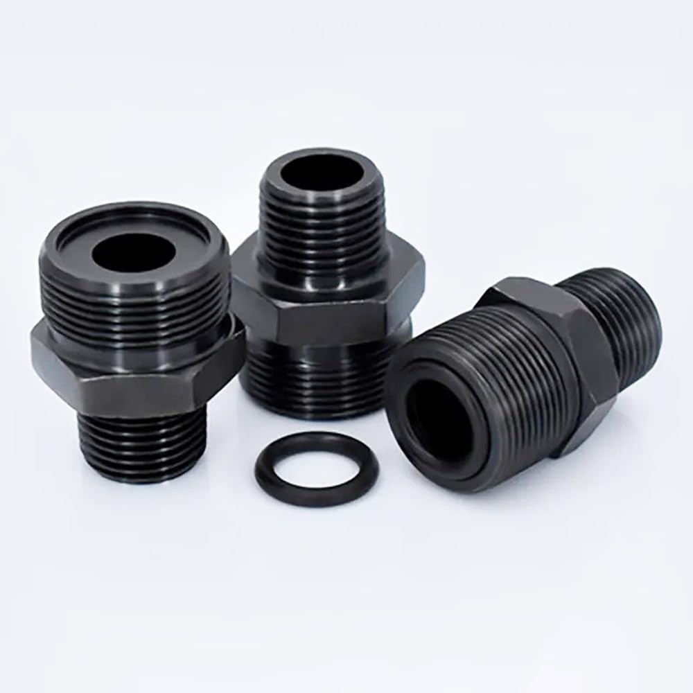 Hydraulische Oliekoppeling – Koolstofstaal, Metrische Draad M14-M20 Naar BSP 1/8-1/2, Voor Hogedruk Leidingen