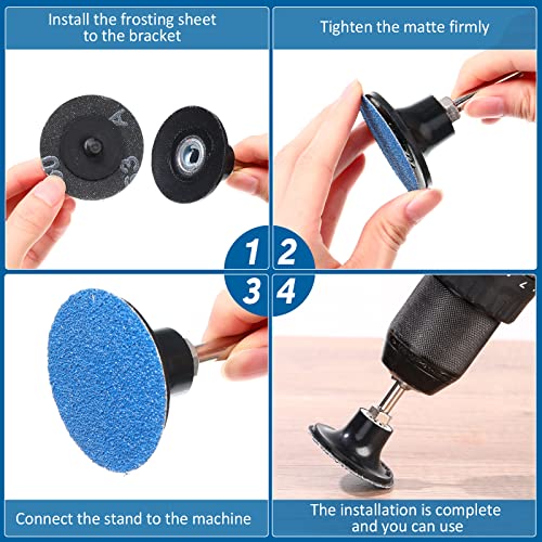 Image of Nuenen 150 Pcs Sanding Discs Die Grinder Sanding 60 Grit 2 Inch Grinding Disc for Surface Finish Grind Polish Burr Rust Paint Removal Use with Die Grinder