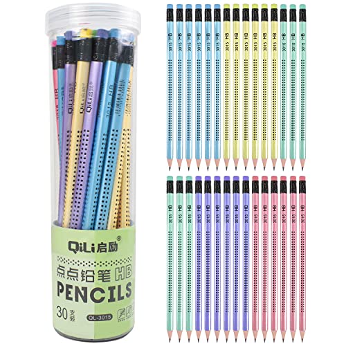 Disnace HB Bleistifte 30Stück Bleistifte Holzbleistifte Set Bleistifte mit Radiergummi Geeignet für Kinder, Schüler, Schule, Büro, Schreiben, Skizzieren, Zeichenwerkzeuge, Gemälden, Bildenden Cover