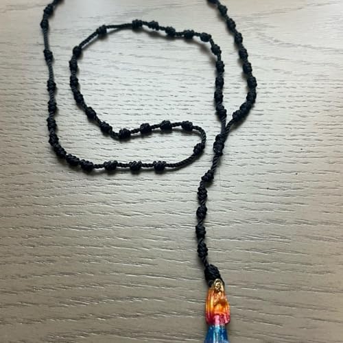 Santa Muerte thread rosary. Rosario de hilo de la Santa Muerte. (7 powers)3