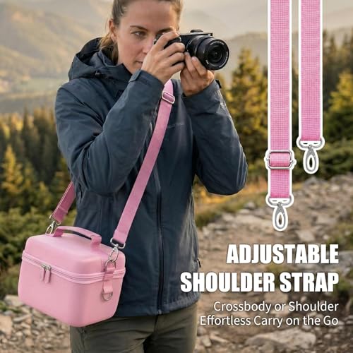 Funda rígida para cámara Sony Alpha ZV-E10 rosa grande miniatura 3