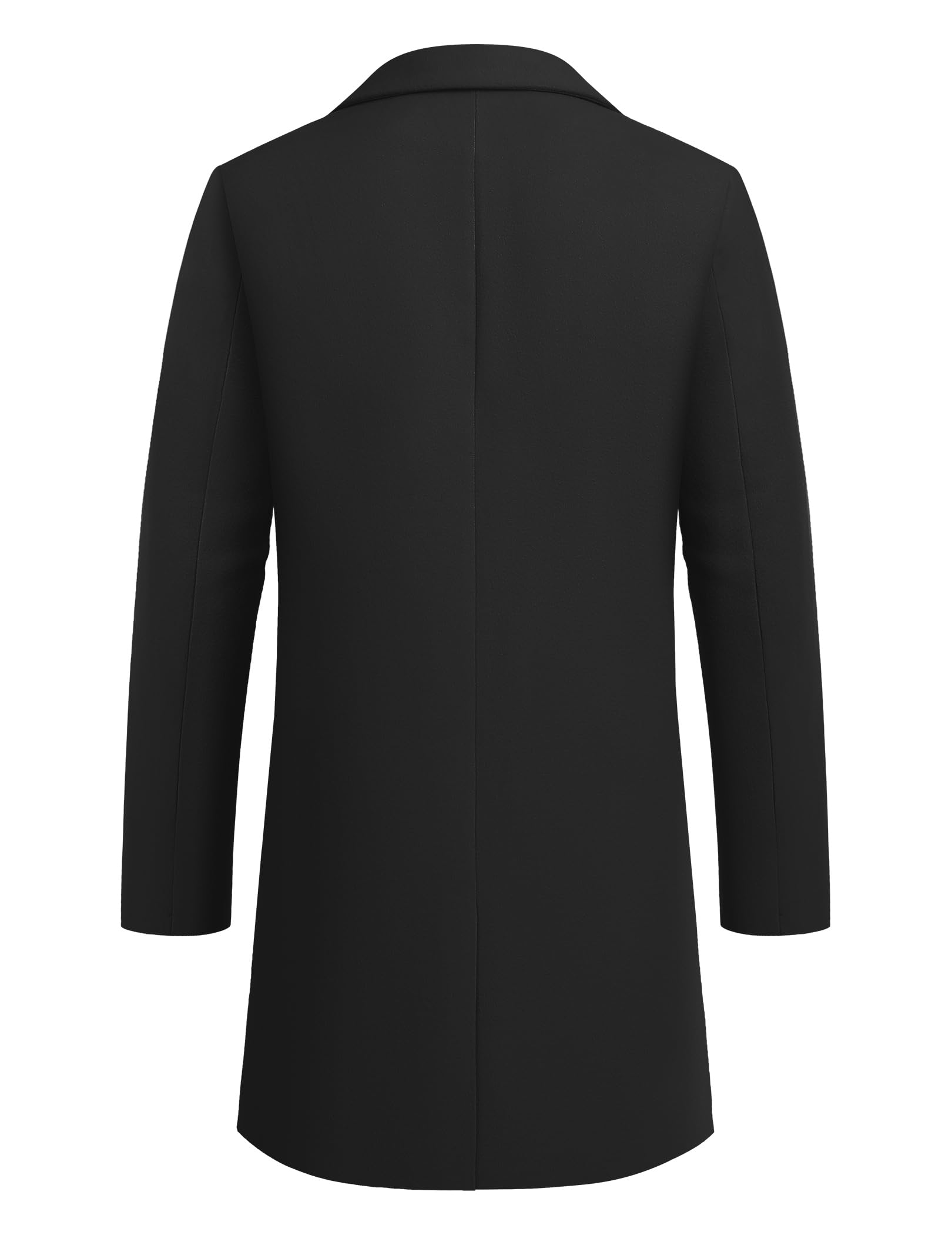 COOFANDY Herren Mantel Wintermantel Warm Herrenmantel Reverskragen Business Mantel Trenchcoat Winterjacke mit Taschen