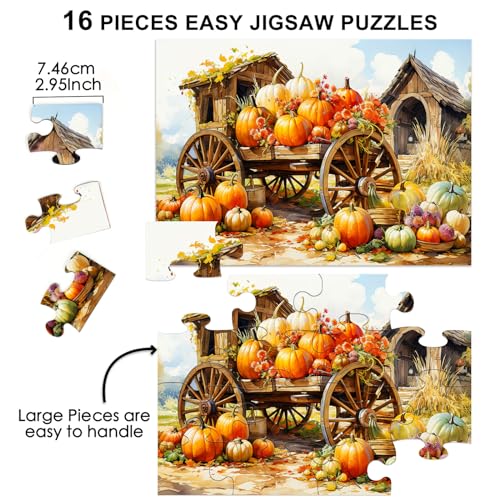 Neoflavie NEOFLAVIE-0004 S 4 Pack (16 & 35) Dementia Puzzles For Elderly, Large Piece Puzzles For Seniors, Large Pieces Jigsaw Puzzles Dementia Alzheimer'S Products thumb #3