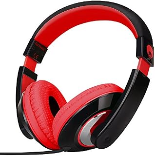 Rockpapa On Ear Stereo Headphones Earphones for Adults Kids Childs Teens, Adjustable, Heavy