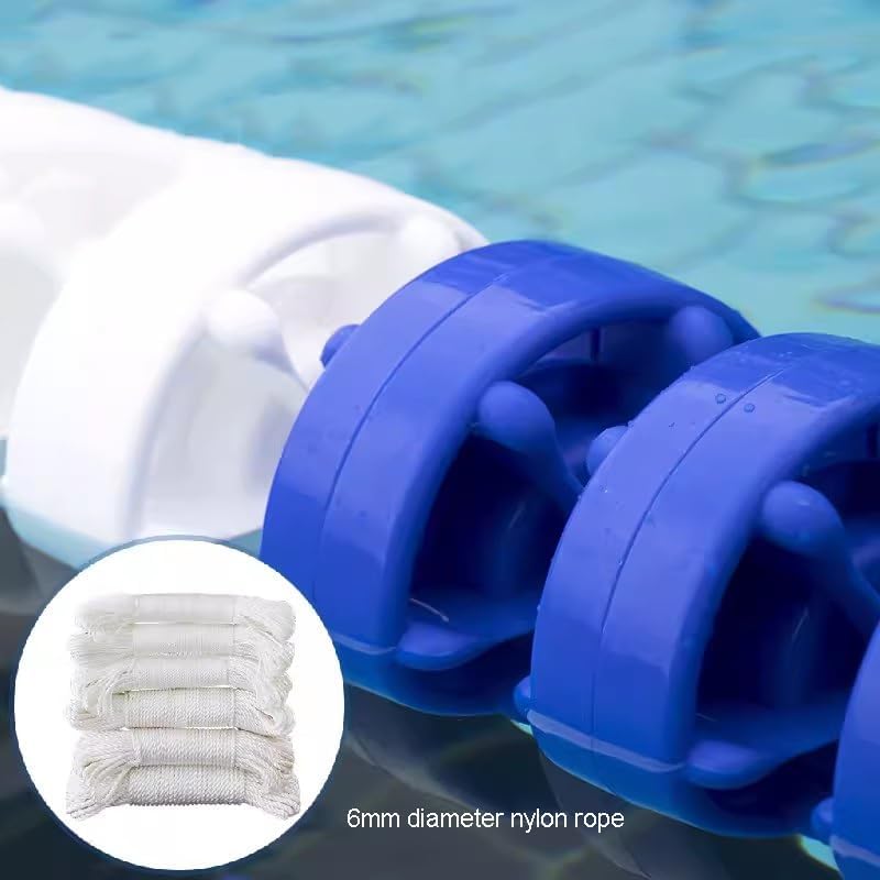 Generic Safety Rope with Floats, Floating Cordon Pool Safety Divider, Preassembled Pool Rope, to Divide Swim Race Lanes for Indoor Outdoor Swimming Pools