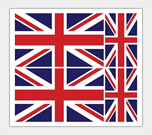 Adesivo Shocker Mano Con Bandiera Union Jack - 2 Pezzi Per Auto, Bici, Laptop, 10x8 Cm