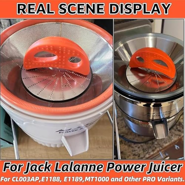 Crescent Tool Compatible for Jack Lalanne Power Juicer Juicer Repalcement Parts for CL003AP E1188 E1189 MT1000 Orange