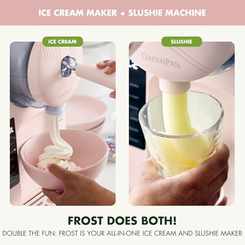 image for GreenPan Frost Ice Cream Maker & Slushie Machine, Soft Serve, Sorbet, 