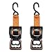Lock N Load BK202 Black 6' Webbing Length Retractable Ratchet Tie Down, 2 Pack