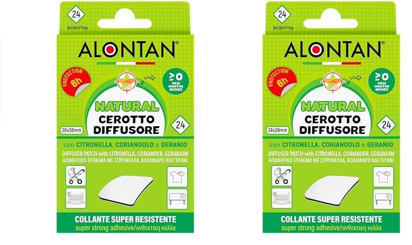 Alontan Cerotto Natural, 24 Pezzi - 1 Prodotto (Confezione da 2)
