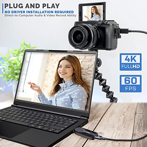 Image of PyleUsa HDMI Capture Card - Camera Link 4K USB3.1 GEN1 HDMI-to-USB Audio-Video Recording via DSLR Camcorder Action Cam, Record Directly to Computer Gaming,Streaming,Conference,Live Broadcast,PLINK 2