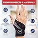 Doctor Developed Wrist Brace, Wrist Wraps for Carpal Tunnel Arthritis, Tendonitis, Hand Support, Ideal for Fitness, Weightlifting - Handbook Included (Wrist Brace 1 Pack)