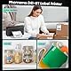 Phomemo 241BT Bluetooth Etikettendrucker, DHL Ettikettendrucķer 4x6 Thermodrucker, Bluetooth Label Printer Desktop Etikettendrucker für Barcode, Amazon, DHL, Etsy, DPD,UPS, Ebay & Shopify -Schwarz