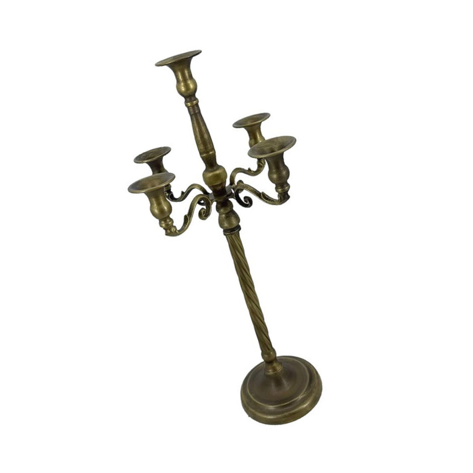 Decorative Stands Iron Taper Holders Candelabra Retro Candlestick Holders for Wedding, Table Centerpieces Decorative Stand