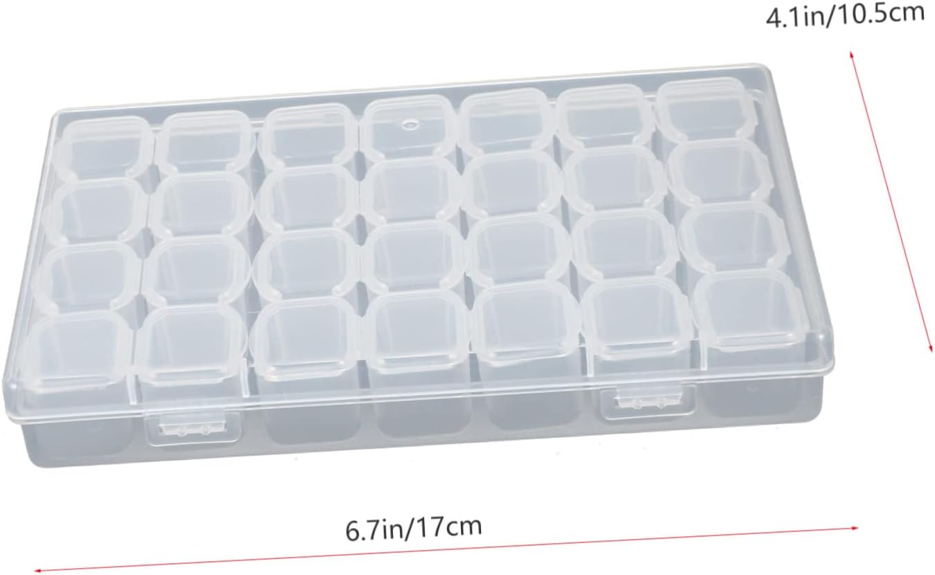 Cabilock 2 Sets Rhinestone Beads Sorting Trays Kit Diamond Art Tools Easy to Use